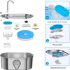 Cat Water Fountain Stainless Steel 304: with 4 Carbon Filters,