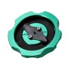 CNC Fuel Cap with Vent Racing Look Green for Simson