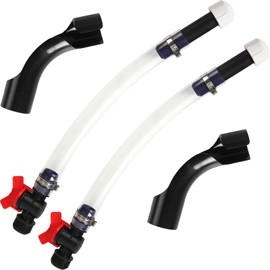 Calvana Fuel Jug Hose 3044 Replacement Kit with 2 Hose Benders, 2 Fuel Hoses with Valve, Compatible with VP Racing Fuel Jug,5.5 and 10 Gallon Fuel Cans,Diesel Fuel Can,Dirt Bike,Motorcycle Accessories