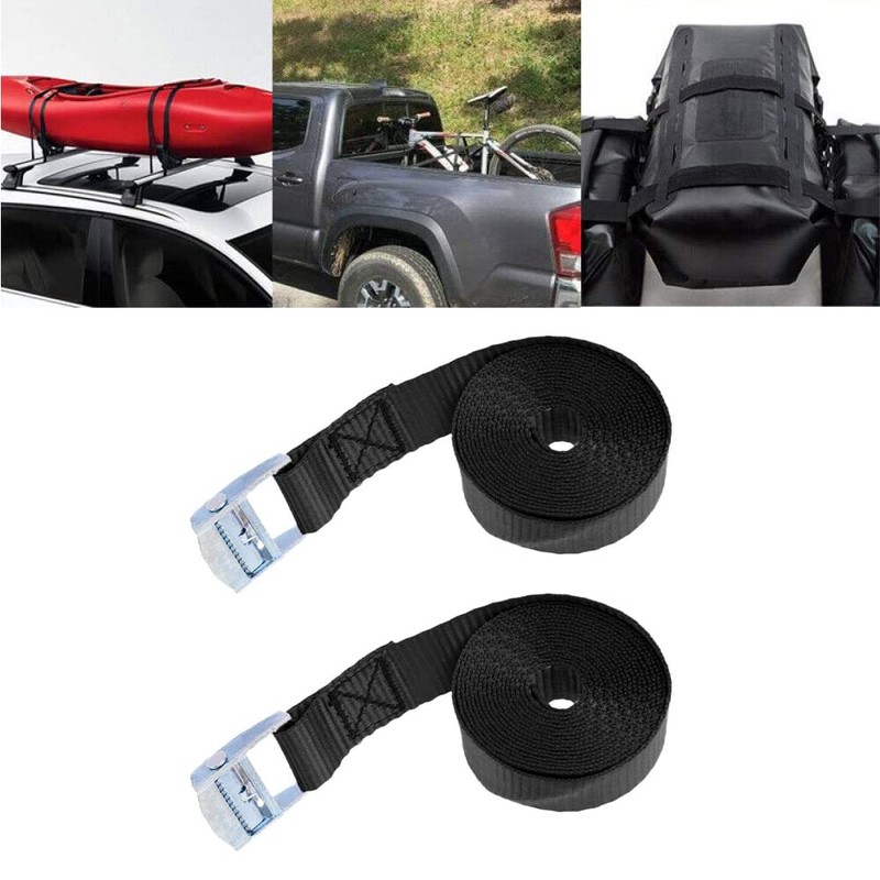 Lashing Straps, Adjustable Lashing Straps with Clamping Lock, Short Tie