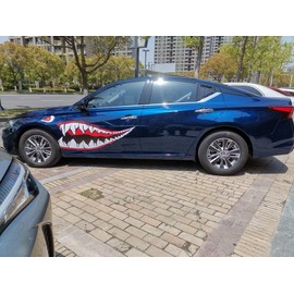 2X Sport Gloss Black Quarter Window Scoops Louvers For Nissan Altima 2019 2020 2021 2022 2023 2024 2025 (Black)