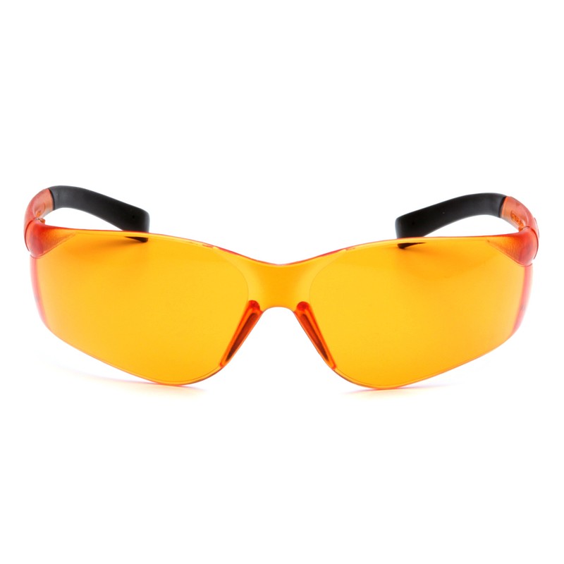 Pyramex S2540S Ztek Safety Glasses Orange Lens Orange Frame ANSI