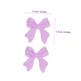 TOVINANNA 30pcs Bow Nail Charms Resin Manicure Decor for Women Elegant Nail Art Gems for DIY Salon Use Eye Catching