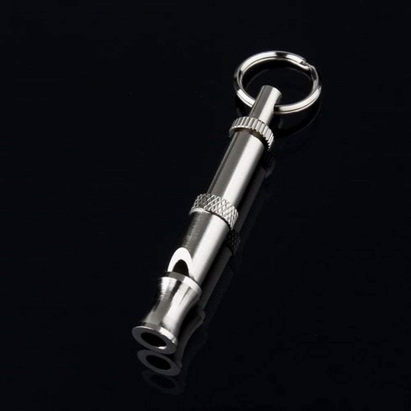 Silver Pets Whistle Adjustable Pet Training Sound Control Stainless Steel