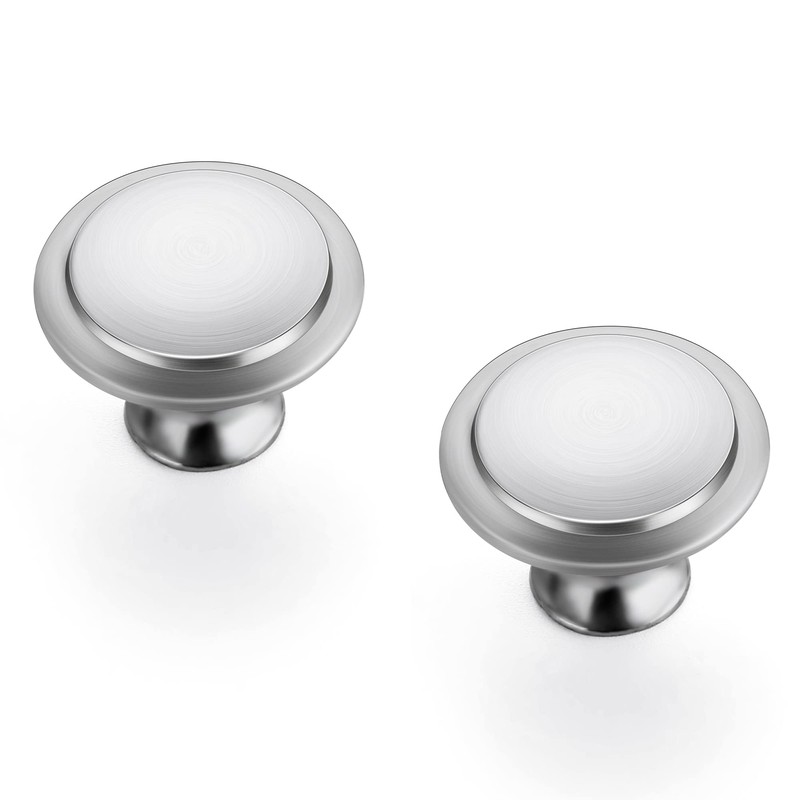 Ravinte 10 Pack Brushed Nickel Kitchen Cabinet Knobs 1-1/4 Inch