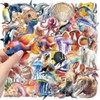 Ocean Life Jellyfish Turtles Transparent Stickers,50 PCS PET Sea Marine