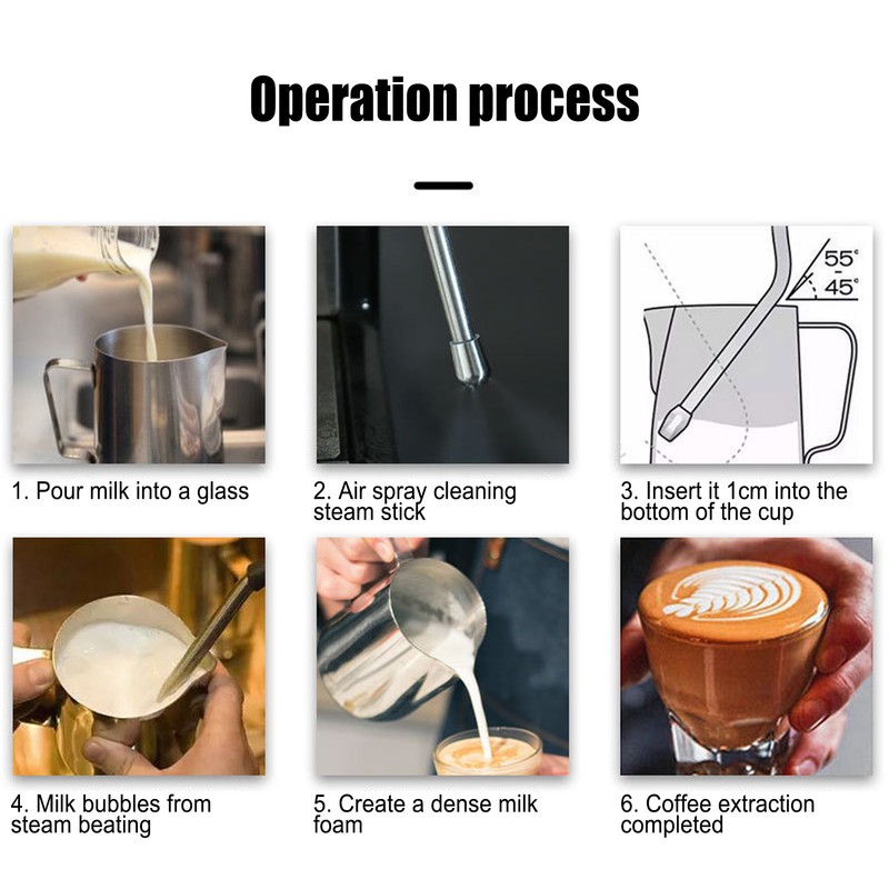 Coffee Machine Steam Nozzle Stainless Steel 3 Holes Coffee Maker
