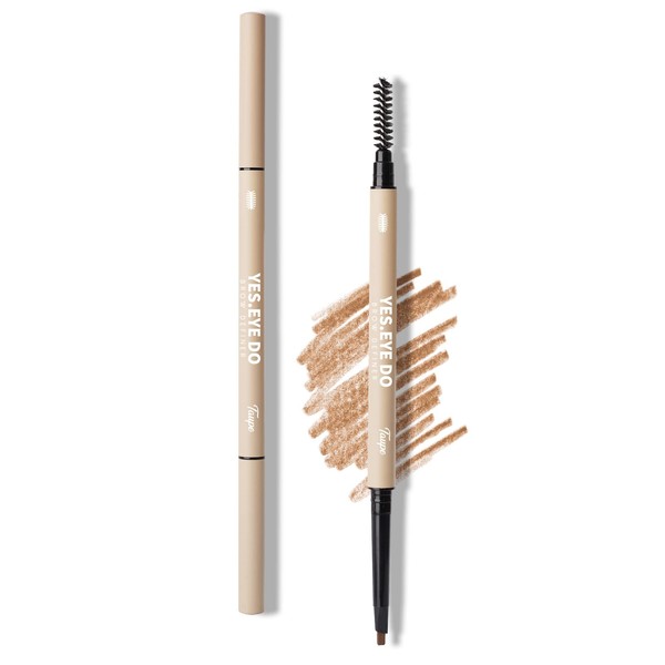 Brow Pencil, Automatic Double-ended Eyebrow Precision Pen with Blending Brush,Ultra