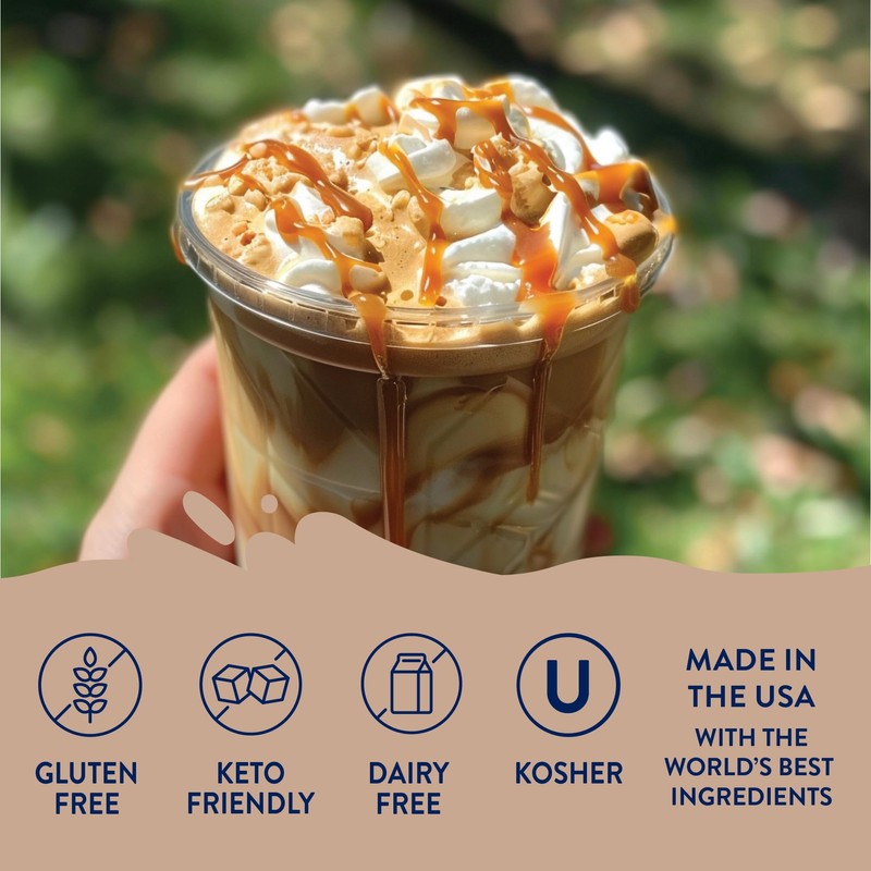 Jordan's Skinny Syrups Sugar Free Coffee Syrup, Salted Caramel Flavor