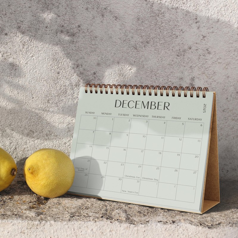 Aesthetic Desk Calendar 2026 - Runs until December 2026 -