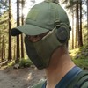 Airsoft Mask, Airsoft Mesh Mask and Patch Baseball Cap Set,