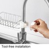 2Pcs Faucet Storage Rack Stainless Steel Sink Caddy Organizer Soap