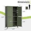 Vongrasig 42.6" Bathroom Storage Cabinet, Modern Floor Cabinet with Doors