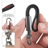 SCOXRXC 2 PCS Black and Red Leather Car Metal Key