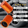 4-Pack Tire Valve Stem Caps - Metal Air Caps with