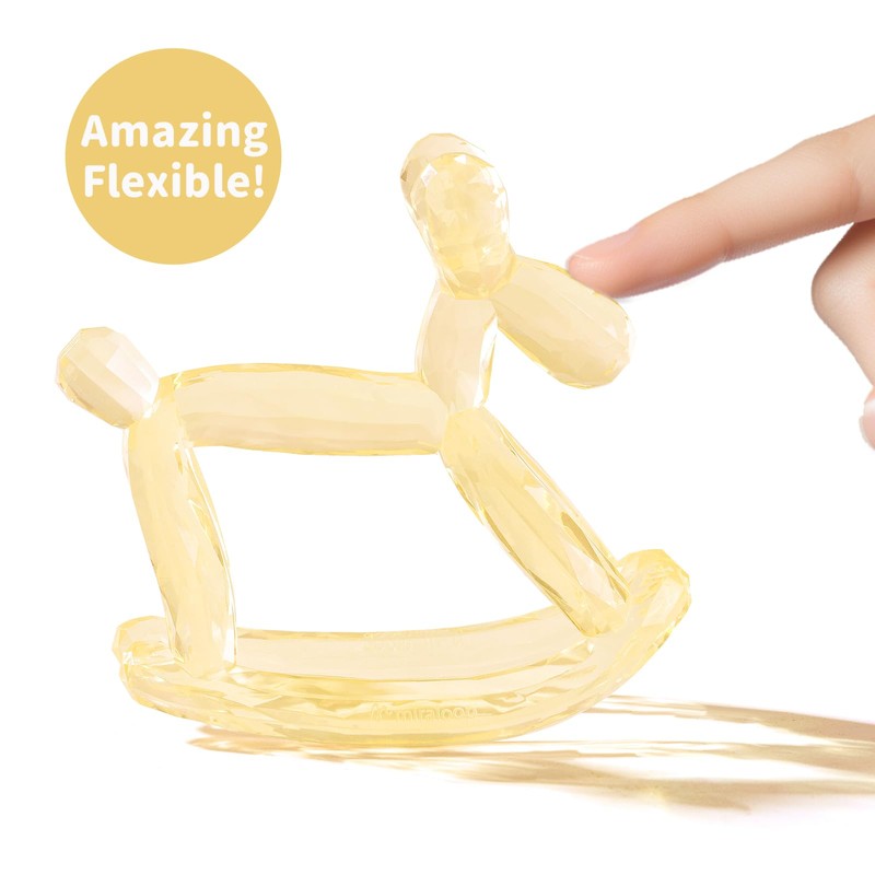 Miraloop Crystal Jelly Baby Teether – Jellydog Teething Relief Toy