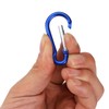 100pcs Small Spring-Loaded Gate Aluminum Carabiner Bulk Carabiner Spring Clip