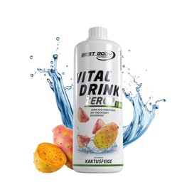 Best Body Nutrition Best Body Nutrition Vital Drink ZEROP® - Kaktusfeige, Original Getränkekonzentrat - Sirup - zuckerfrei, 1:80 ergibt 80 Liter Fertiggetränk, 1000 ml