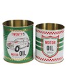 Rex London Medium Motor Oil storage tins (set of 2)
