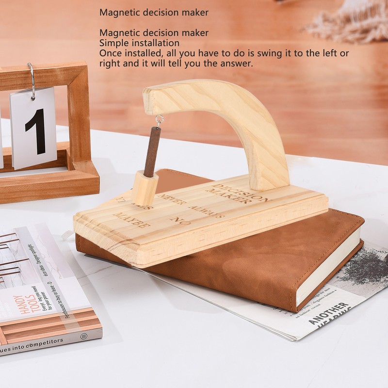 Wooden Magnetic Decision Maker Innovative Oscillating Magnetic Selector Swing to