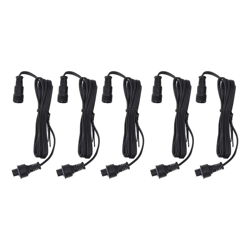 5pcs 4.9ft Deck Light Extension Cable IP67 Waterproof Extension Cord