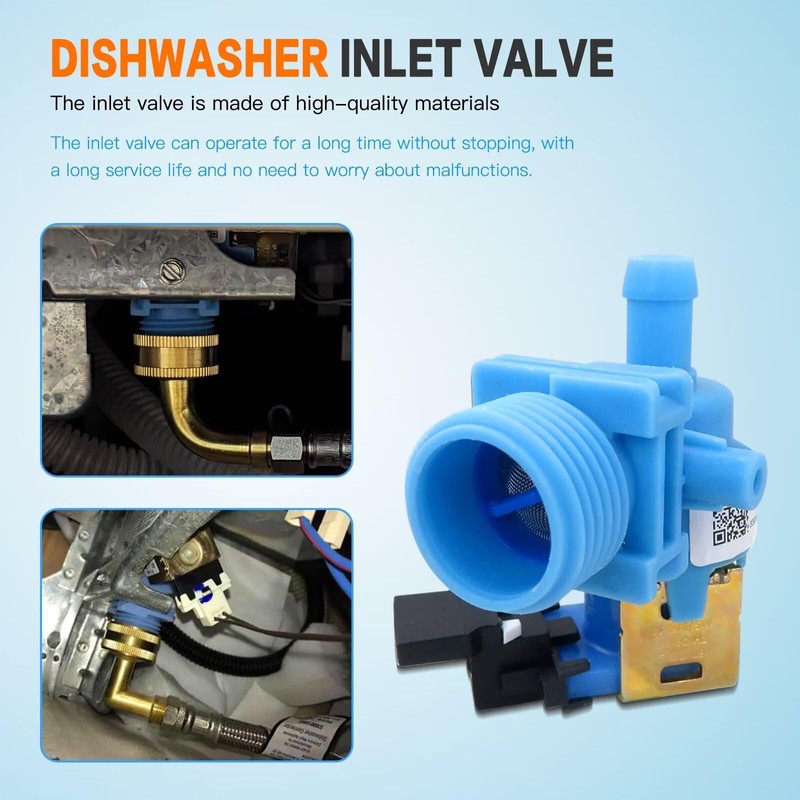 New Version W10327250 Water Inlet Valve for whirlpool dishwasher WDF520PADM7