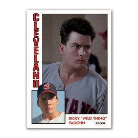 Ricky Vaughn "Wild Thing" Major League Collectible Parody Indians Card ACEO