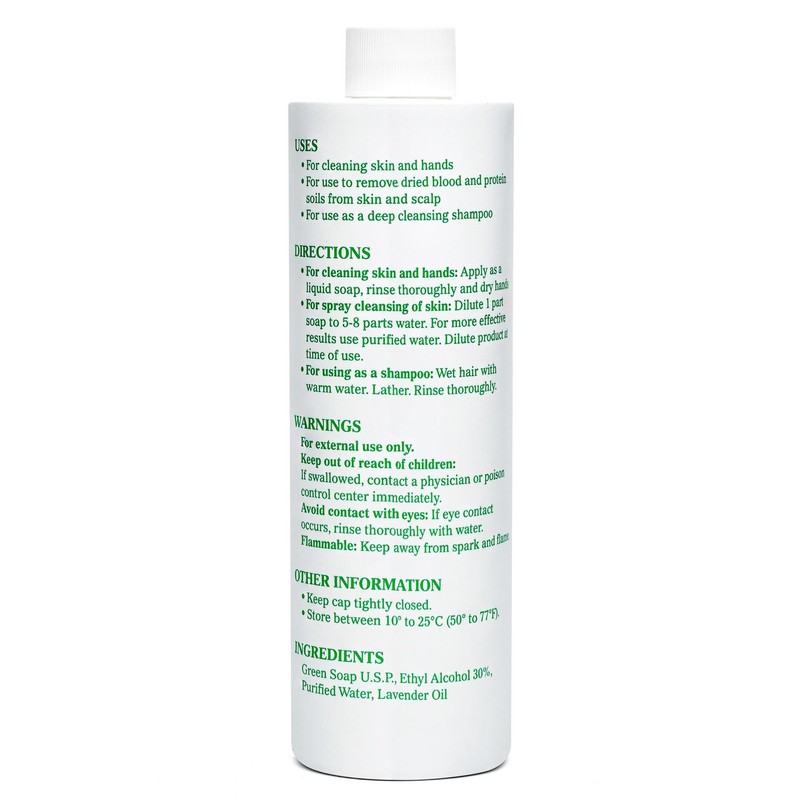 Cosco Tattoo Green Soap 16oz with Squeeze Bottle - Professional