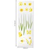 Bettli Wheelie Bin Stickers Decorative Flower Dustbin Stickers Decal for