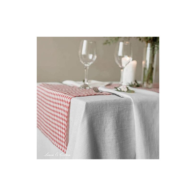 Linen & Cotton Hygge Tablecloth Fabric Table Linen 100% Linen