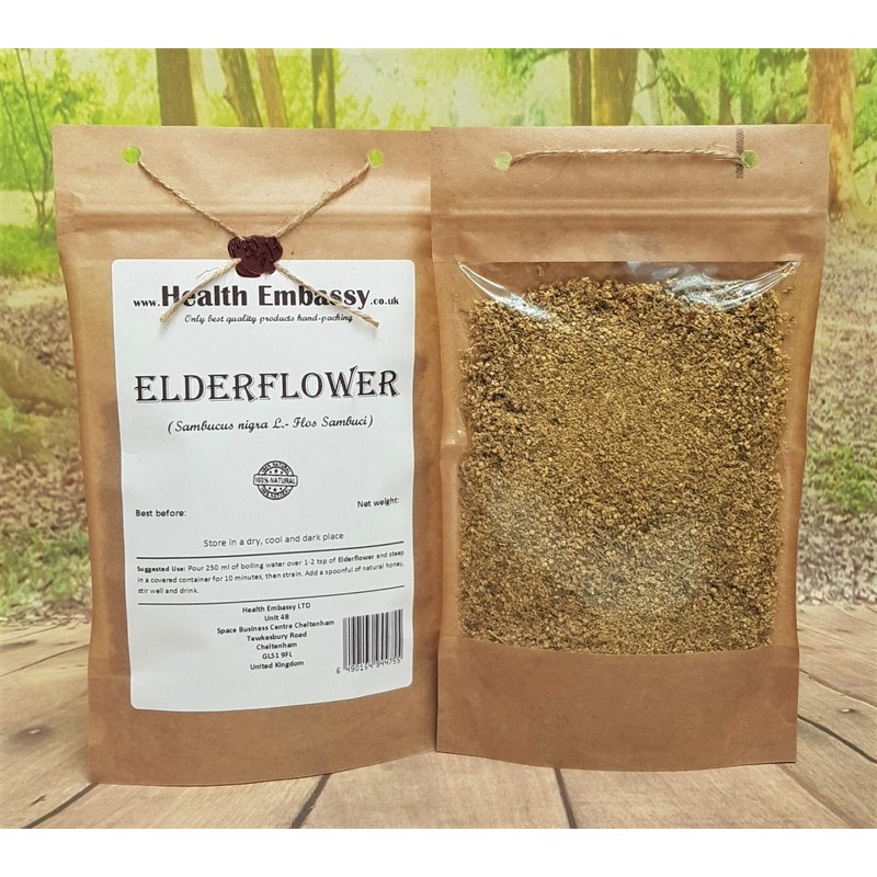 Health Embassy Elderflower (Sambucus L.) Loose Herbal Tea (100g)