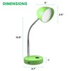 MaxLite LED Desk Lamp with USB Charging Port, Green Desk
