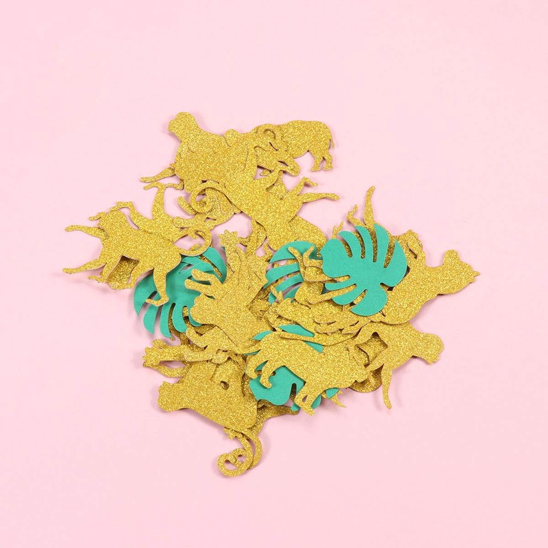 Aboofan 100 Pieces Hawaiian Jungle Theme Creative Confetti Decoration for