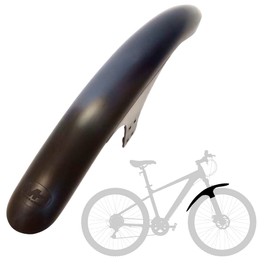 Mudhugger Gravelhugger Front Mud Guard for Mountain Bike 27.5"-29" Gravel Bike, L490mm x W60mm, Mountain Bike Mudguards - Fixings Included