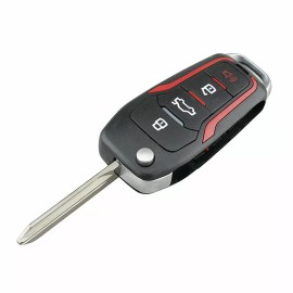 SUPALAND 2 For 2005 2006 2007 2008 Ford Mustang Focus Fusion Upgrade Flip Remote Key Fob