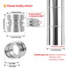 HOWDIA 1.2mm/ 0.047" Coarse Thread Connectors for 25.4mm/ 1" Outside