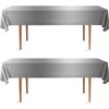 DecorRack 2 Rectangular Tablecloths BPA-Free Plastic, 54 x 108 inch,