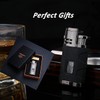 PROMISE Metal Lighter Triple Jet Flame Refillable Butane Lighter Windproof