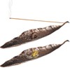 Set of 4 Incense Sticks Holders, Leaves and Snails Incense