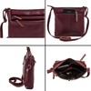 Cochoa Small Soft Pebbled Real Leather Women Crossbody Handbags &