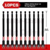 Geinxurn Impact Nut Driver Set, 10 Pieces 6”Long 3/8”6 Point