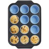 BRONYPRO Silicone Muffin Pans for Baking with Metal Frame, Egg