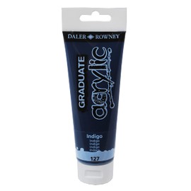 Daler-Rowney Graduate Acrylic Paint, Plastic Tube, 4oz - 120 ml, Indigo