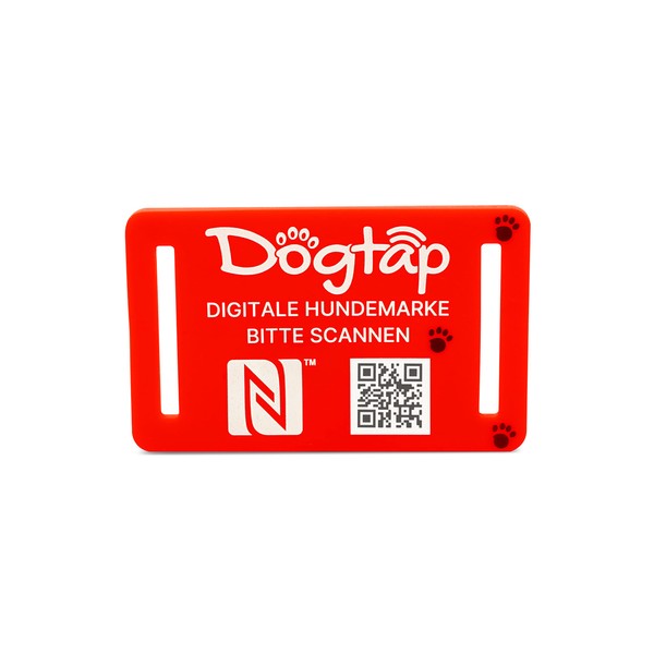 Dogtap Light Big, digitale Hundemarke für mittlere bis große Hunde,