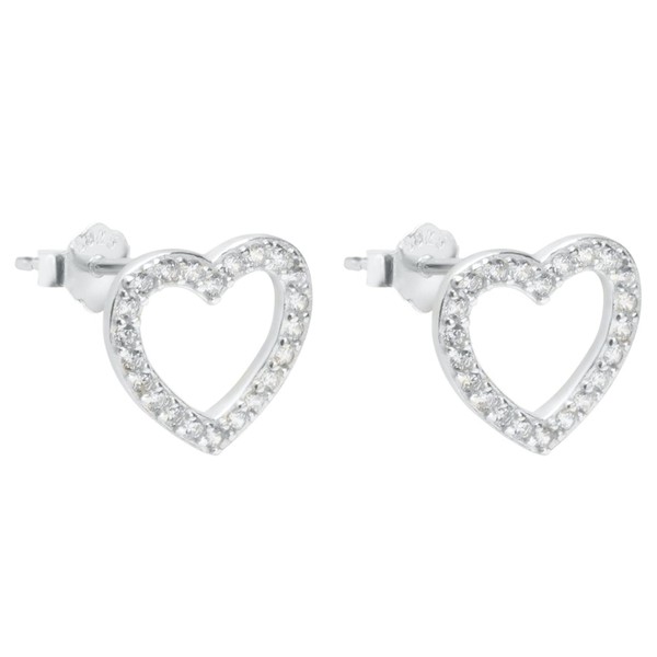 ENTREPLATA 925 Sterling Silver Microseting Earrings for Women Girls Pair