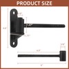 4 Pack 6'' J Bolt Gate Hinge, Wall Mount Gate