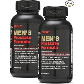 GNC 2 Pack GNC Men's Prostate Formula 60 Softgels Ea, Exp 01/27 - NWOB
