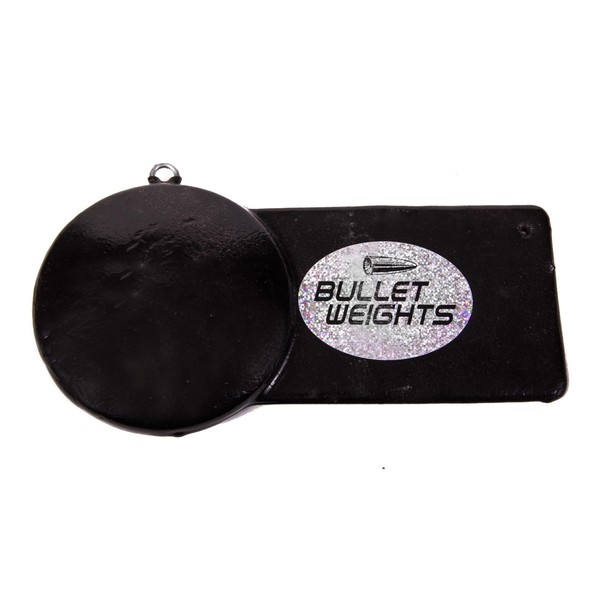 Bullet Weights Pancake Weight Downrigger (12-Pound, Black), (PDR13 BLK)