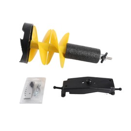 Garosa Ice Floating Drill Auger, 8-Inch Diameter 20-Inch Length Electric Ice Breaking Drill Bit Aluminum Alloy Carbide Nylon for Winter Thin Ice Layers Fishing