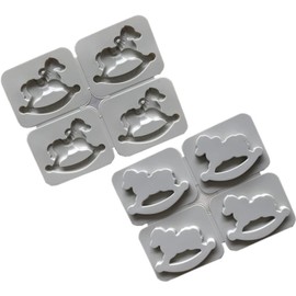 4x molde de pasta de de caballo balancín para manualidades